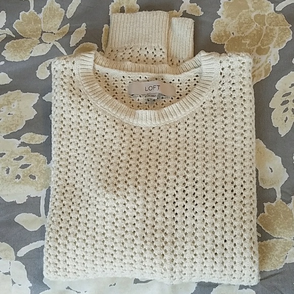LOFT Sweaters - LOFT Knitted Off White Sweater